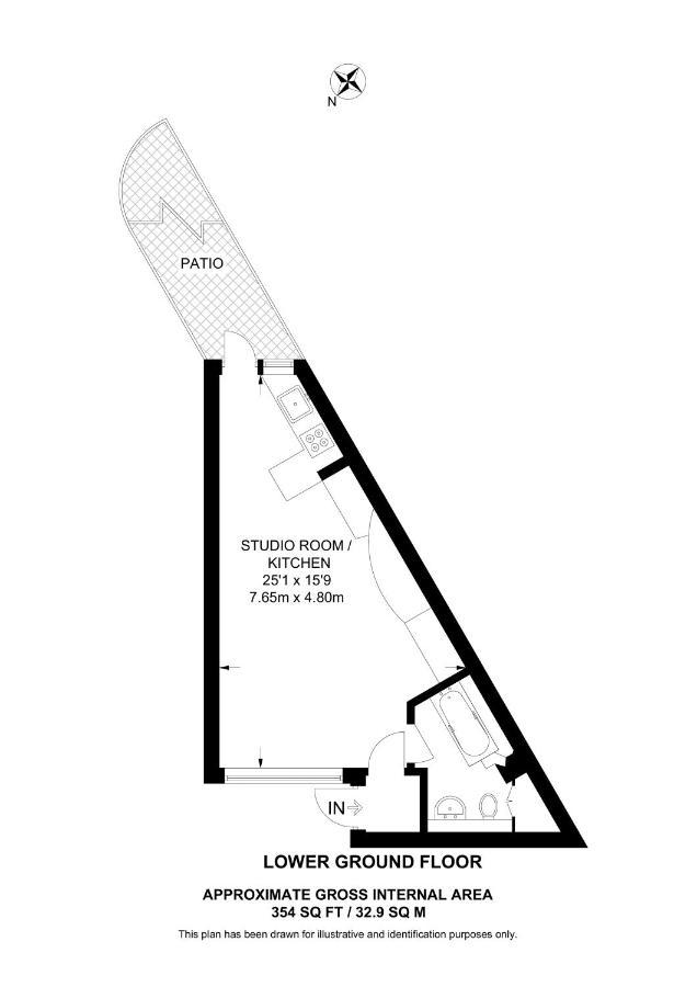 Studio Apartment - Entire Lower Ground Floor - Only 7 Mins Walk Kings Cross St Pancras Station London Eksteriør billede